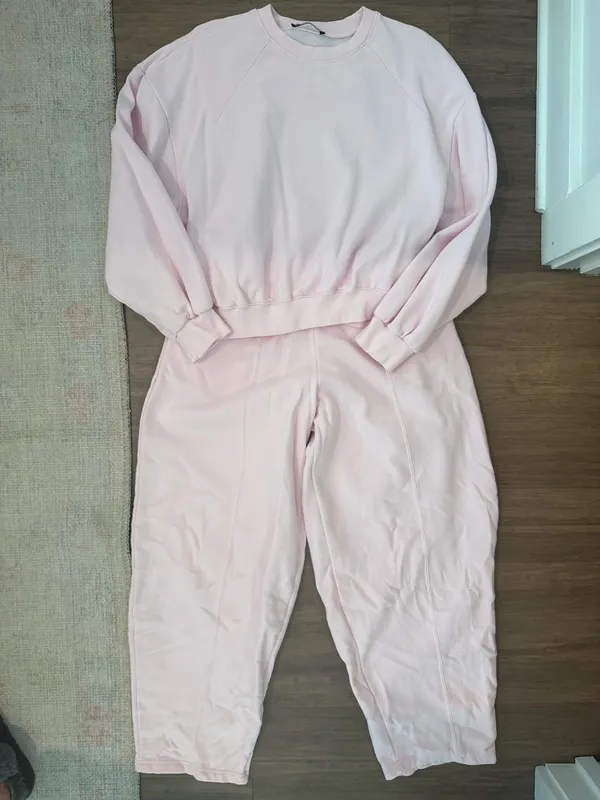 ZARA Pink Sweat Set Bubblegum Matching - Image 3