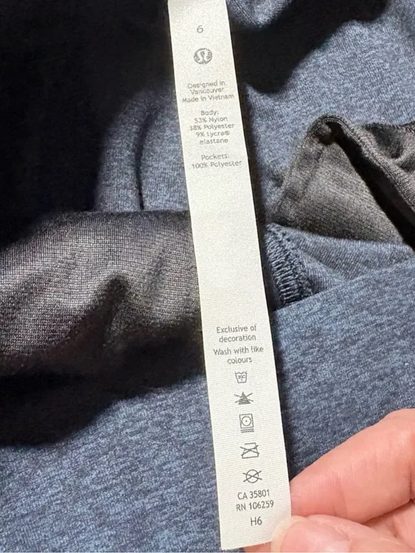 💥Lululemon Ready to Rulu Crop Joggers Heathered Navy Black Size 6💛 - Image 11