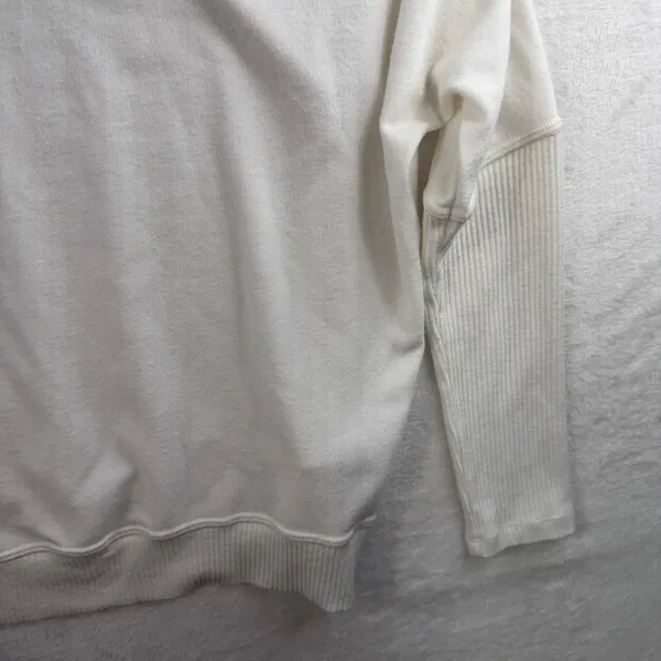 Michael Stars L Large Madison Brushed Jersey Long Sleeve Dolman Mock Neck White‎ - Image 4