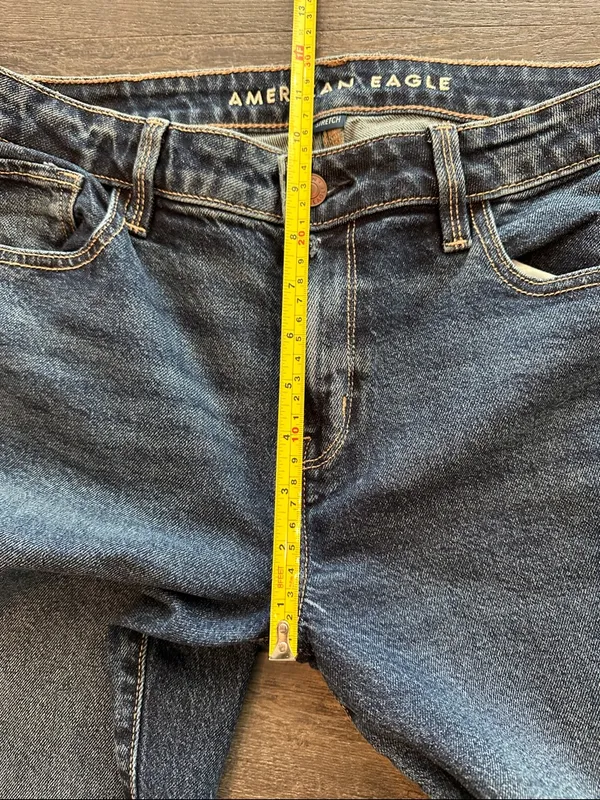 American Eagle‎ 8 Darkwash Straight Leg Skinny Jean - Image 5