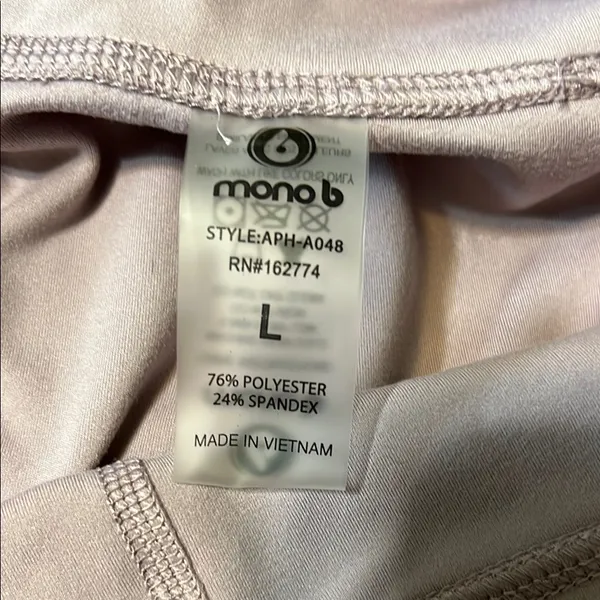 Mono B Pink High Waist Bike Shorts Performance - Image 2