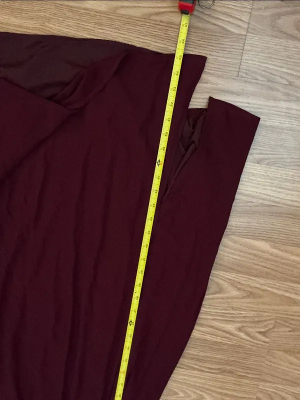 Show Me Your MuMu Burgundy Sleeveless Maxi Dress Size Small - Image 5