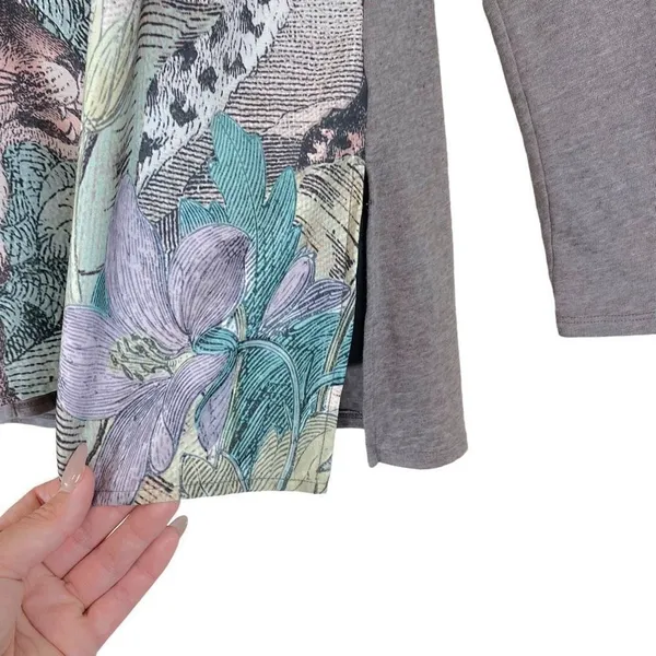 Anthropologie Akemi + Kin Fauna Leopard Jungle Print Henley Top - Image 7