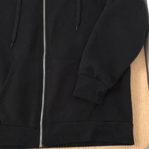 Womens Rue 21 Los Angeles California Zip Up Sweatshirt Hoodie Black Size Large - Image 3