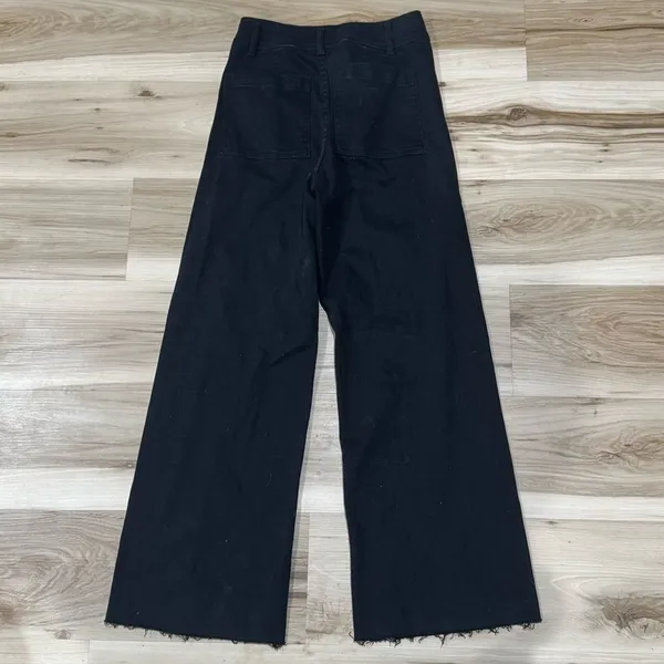 Miou Muse Black Wide Leg Denim Pants Women’s Small - Image 5