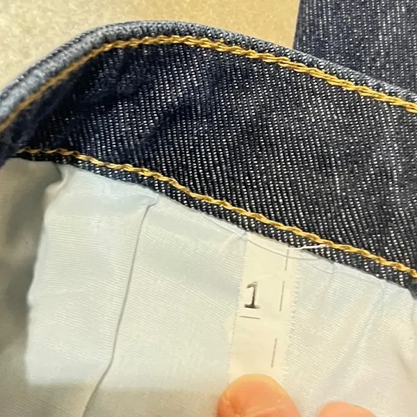 Y2K Lee High Rise‎ Wide Leg Jeans Dark Wash Denim Retro Indigo size 29 Boho - Image 5