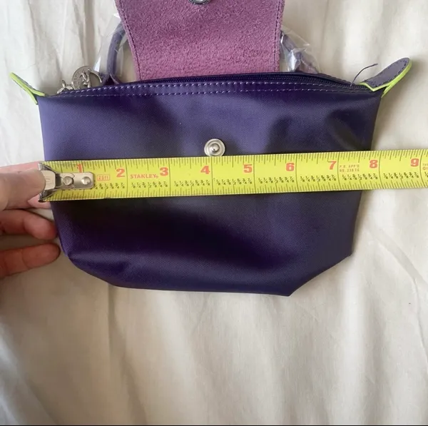 Longchamp Mini Bag Top Handle Crossbody w/ Added Strap - Image 4