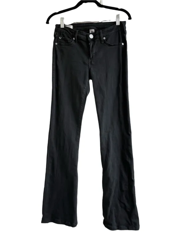 True Religion Becca Mid Rise Bootcut Black Jeans - 27 - Image 2