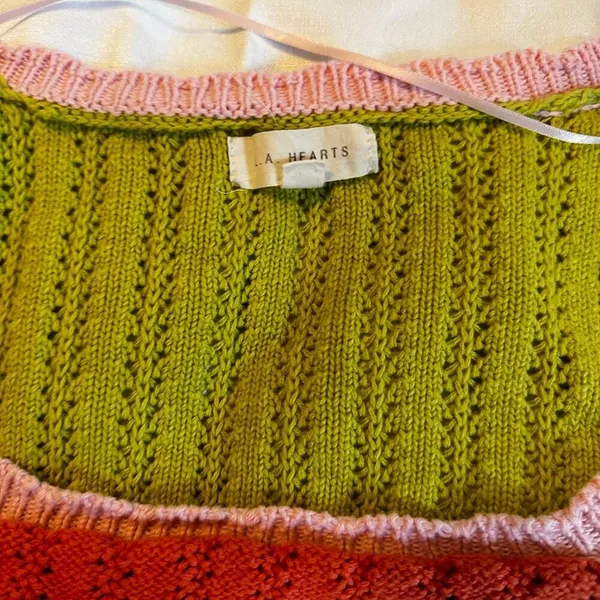L.A. Hearts Crop top sweater Multi Colored Size XS - Image 2