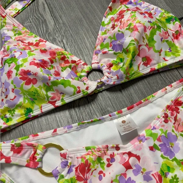 Shade & Shore Floral Print Bikini Set - Image 2