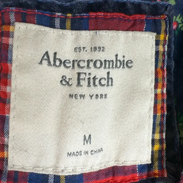 Abercrombie & Fitch Red and Blue‎ Plaid Shirt - Image 2