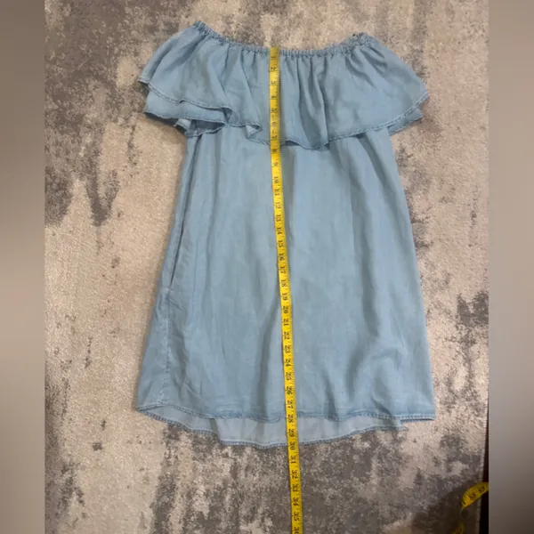 Zara Woman Blue Denim dress - Image 6