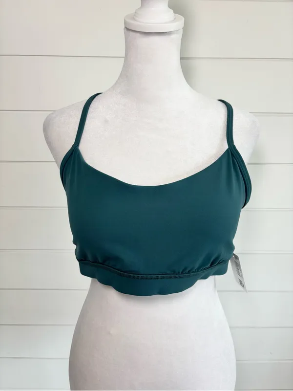 lululemon athletica Flow Y Bra in Deep Teal Size 12 NEW - Image 2