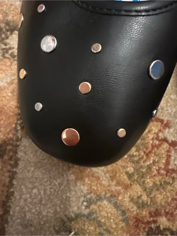 Seychelles Black Studded Slip-On Ballet Flats - Image 3