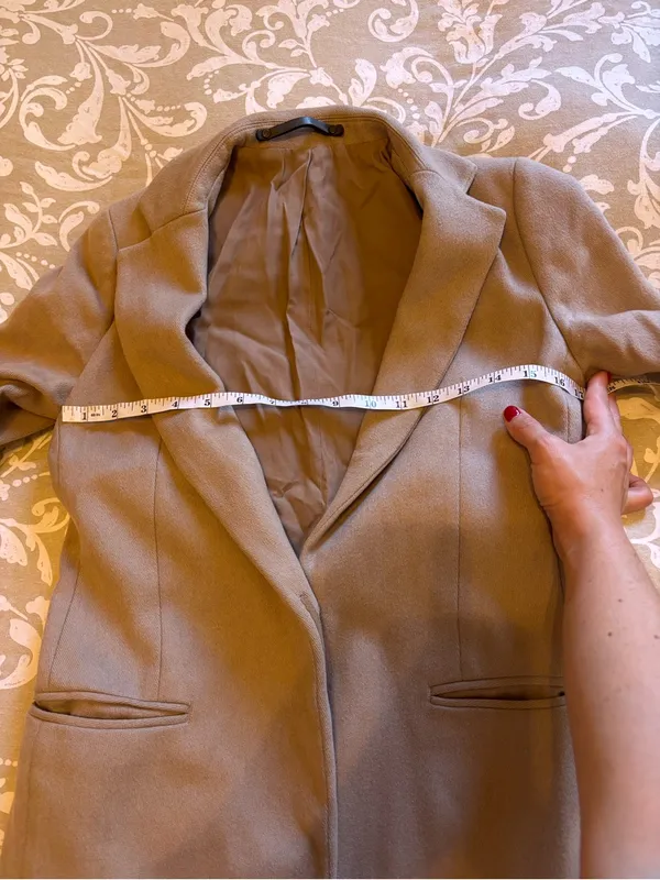 AllSaints Beige/Taupe Pea Coat - Image 7