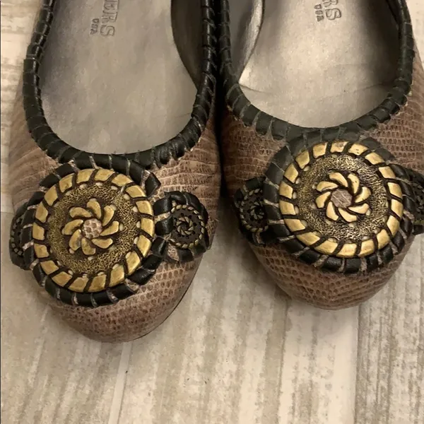 Jack Rogers Metallic Bronze Ballet Flats 7.5 - Image 2