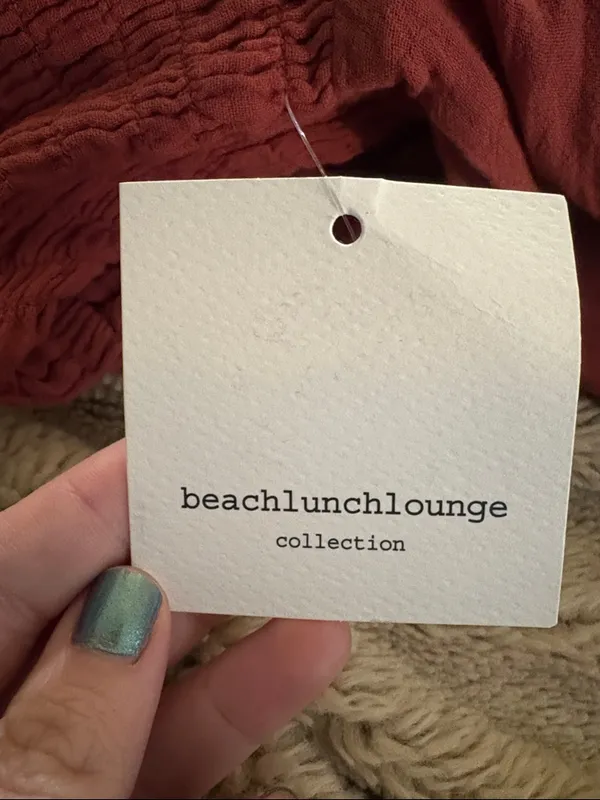 NWT BeachLunchLounge Luana Gauze Smocked Maxi Dress, XL - Image 8