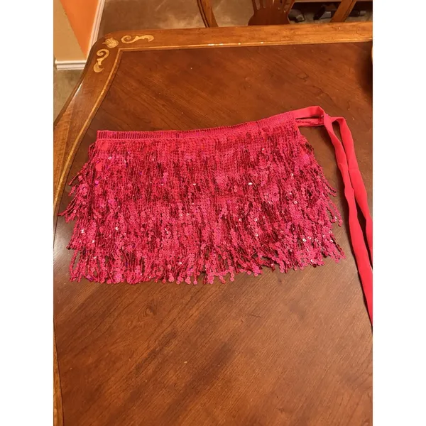 Sequin Mini DANCE Skirt Women’s Size One Size Pink - Image 2