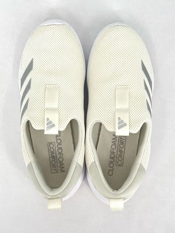 Adidas Cloudfoam Move Lounger Off White Silver Slip On Sneakers size 8 - Image 5