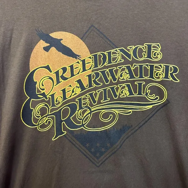 Creedence Clearwater Revival Brown Rock Tshirt size Medium - Image 2
