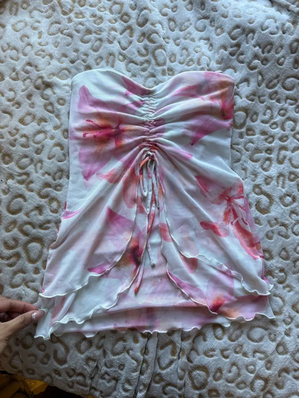 Summer tube top Pink Size XS - Image 3