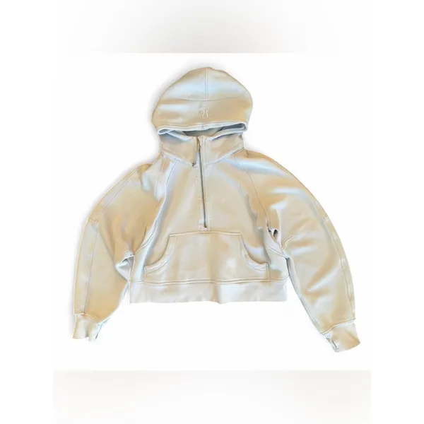 Lululemon Scuba Oversized Half-Zip Hoodie Powder Blue XS/S - Image 3