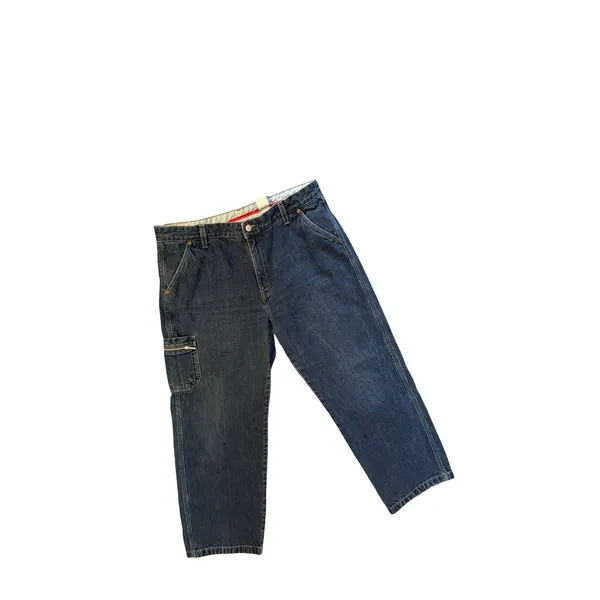 Levis Jeans Womens Size 16M Utility Cargo Jeans Dark Wash Carpenter Vintage Y2K - Image 2