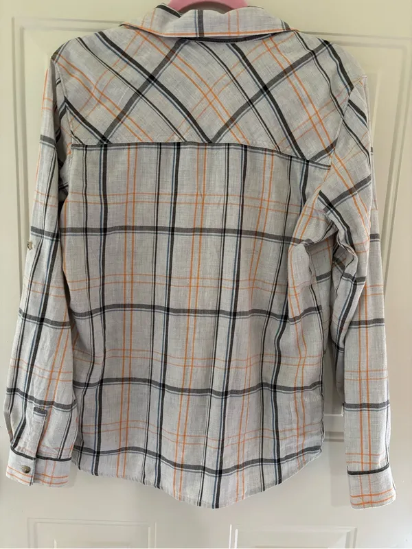 Columbia organic cotton plaid shirt M - Image 2