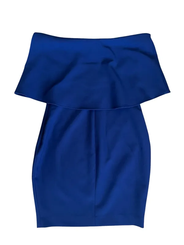 Likely Revolve Women’s Driggs Strapless Ruffle Bust Bodycon Blue Midi Dress Sz 0 - Image 6