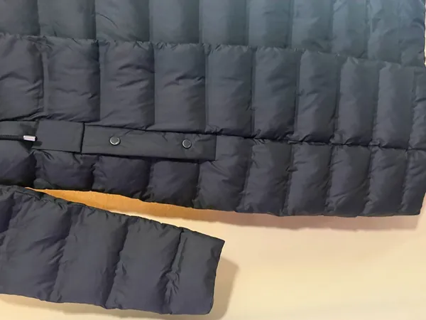 Kenneth Cole Black Long Quilted Puffer Coat with Hood - Image 5