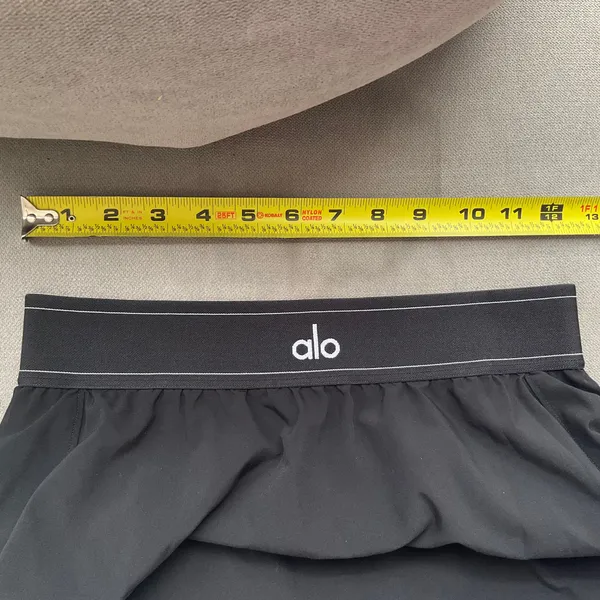 Alo Yoga Match Point Tennis Skirt Black S - Image 3