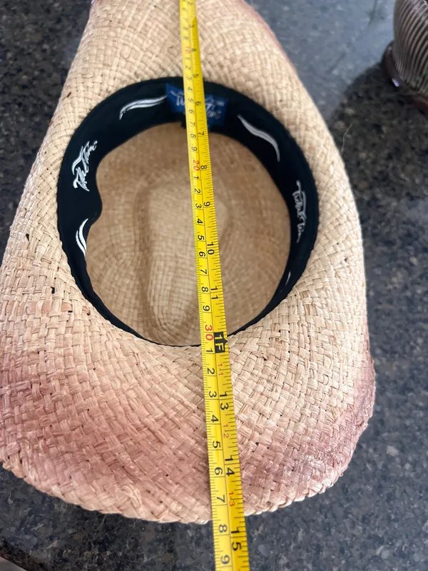 New w/tag Tidal Tom Straw Cowboy Hat, M/L - Image 6
