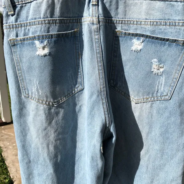 Vintage Denim Overalls Dungarees Distressed - Image 10