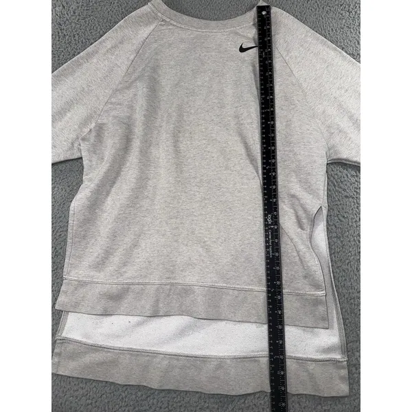 Nike Sweatshirt Women Small Swoosh Logo Tunic‎ Pullover Pocket Long Sleeve - Image 5