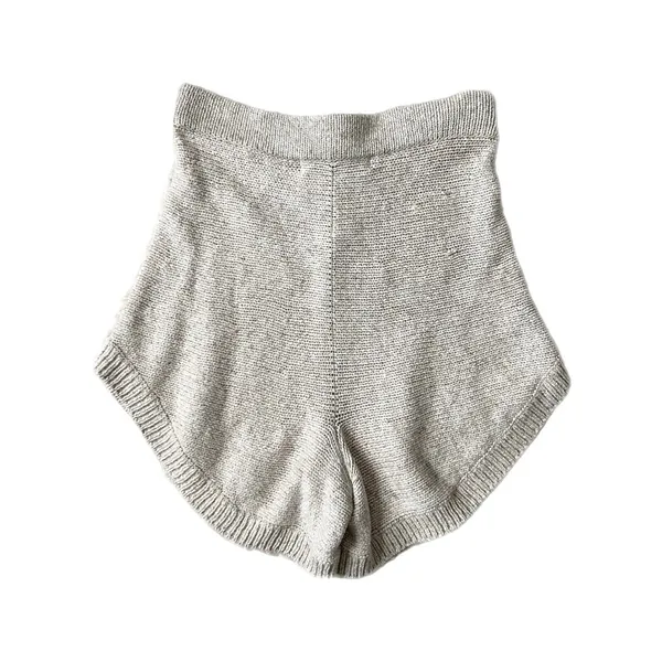 Free People Beach Oatmeal Beige Cotton Knit Dolphin Hem Shorts Size XS - Image 3