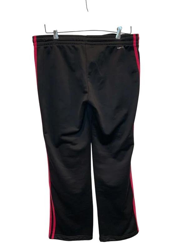 Women's Vintage Adidas Climalite Track Pants Black with Hot Pink Stripes Size M Good Pre-Owned Condition Features Women's Vintage Adidas Climalite Track Pants Black with Hot Pink Stripes #retro #Y2K #vintage - Image 4