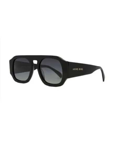 Anine Bing Preston Sunglasses in Black - Image 2