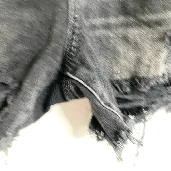 American Eagle Womens Shorts Washed Black 90s Boyfriend Distressed Size 6 - Image 8