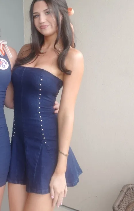 Edikted Denim Mini Dress Small - Image 4