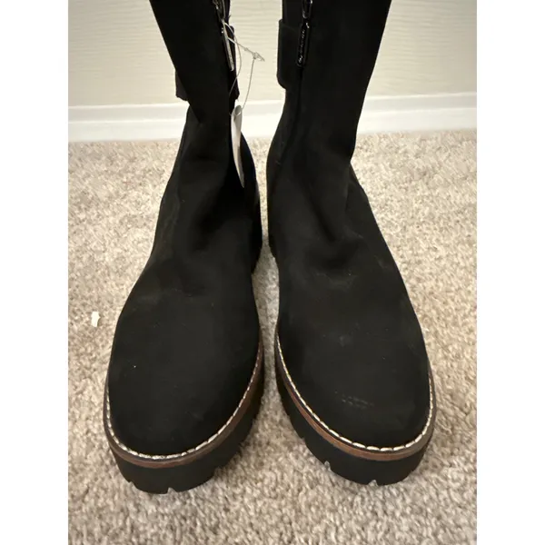 Blondo Dagger Waterproof Black Nubuck Lug Sole Ankle Boots Women’s 6.5 NWT - Image 10