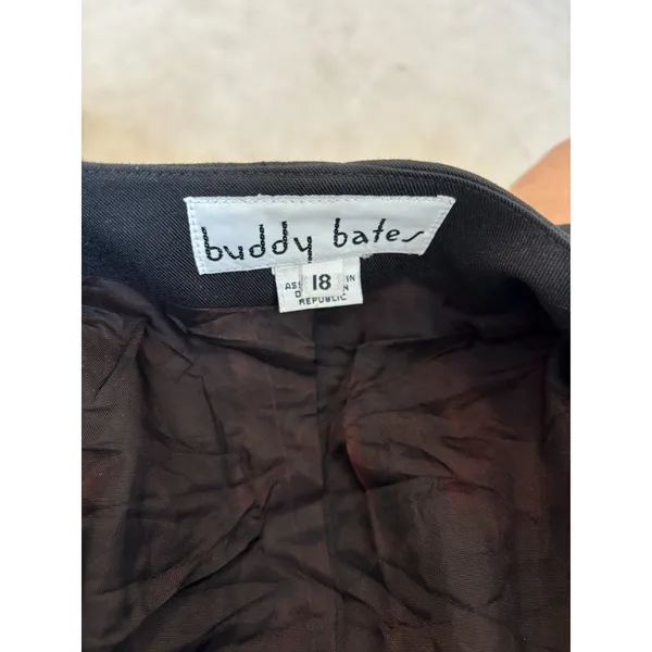 Vintage Buddy Bates Black Blazer with Gold Crest Buttons Sz‎ 18 - Image 5