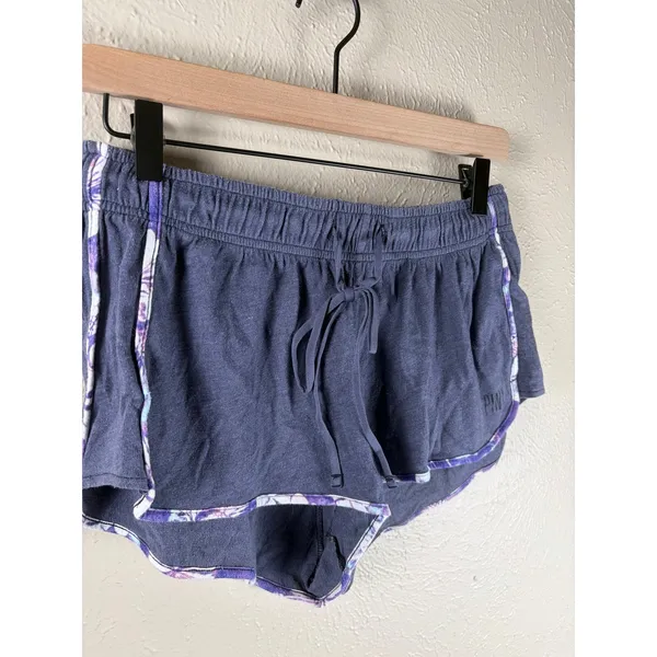 Y2K VS PINK Micro Mini Shorts Size Small Purple Loungewear Preppy Athleisure - Image 2