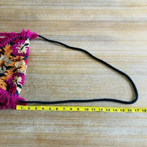 Anthropologie Ibban Bright Tropics Embellished Bag - Image 15