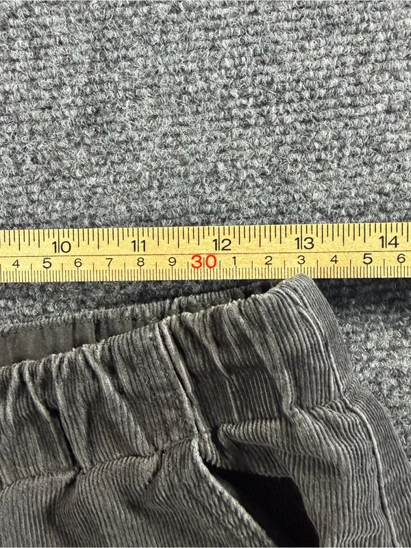 Japanese GU Uniqlo Corduroy Parachute Gray Cargo Pants Size L But Fits US Small - Image 4