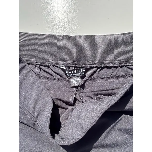 Athleta Brooklyn Jogger Black Casual Pull On Pants 4 - Image 5