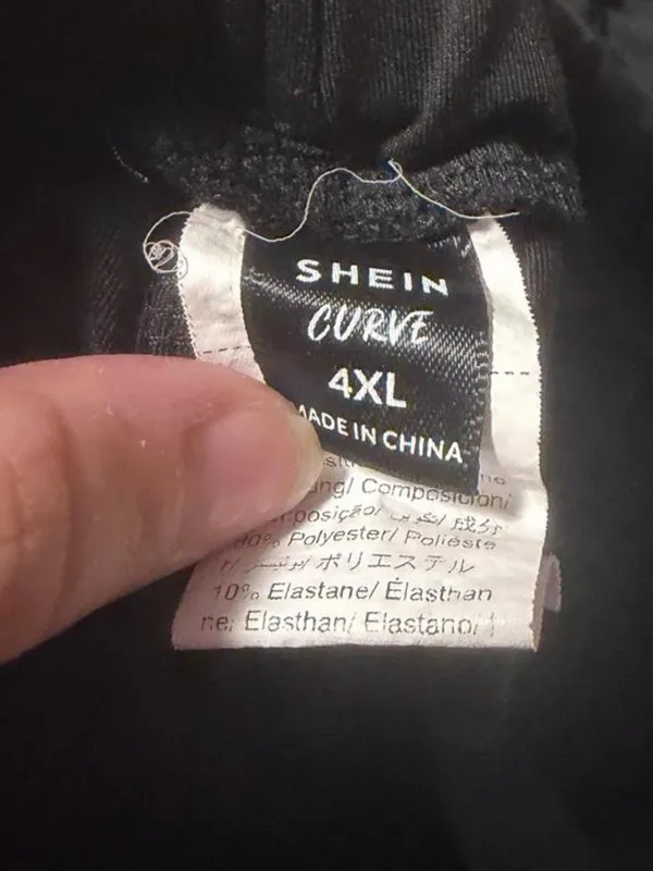 SHEIN Black Lace-Inset Flared Leggings - Image 3