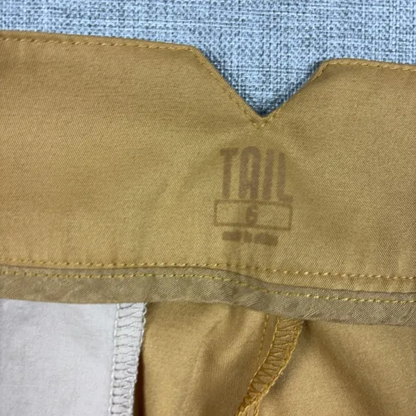 Tail Capri Pants Womens 6 Beige Twill Golf Straight Leg Stretch Pockets Casual - Image 7