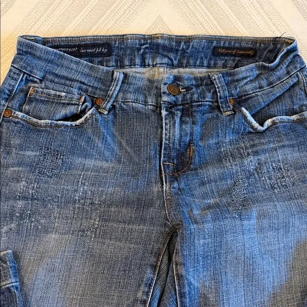 Citizens of Humanity Low Waist Full Leg #097 Jeans Size 28 Dark Blue - Image 2