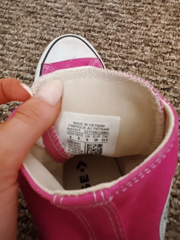 Hot Pink High Top Converse - Image 3