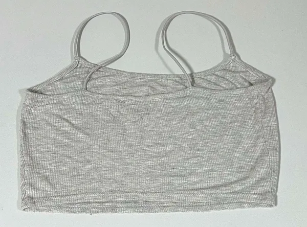 Playboy by PacSun Gray Grey Bunny Logo Graphic Crop Tank Top T-Shirt Size S 🩶 - Image 2